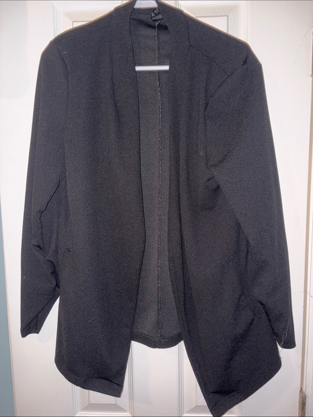 SHEIN Black Open-Front Blazer Jacket